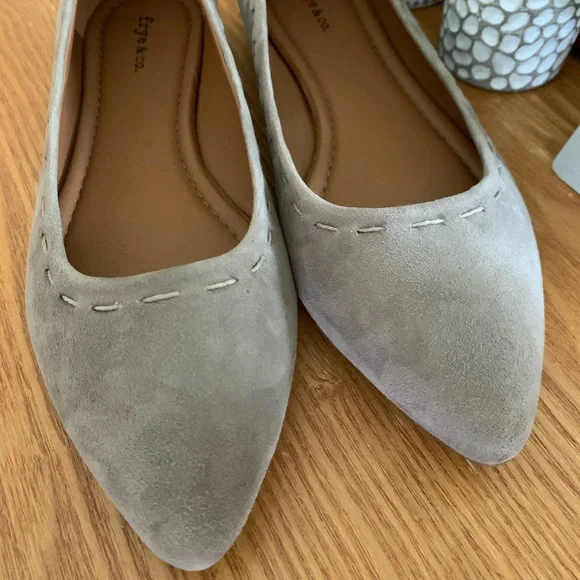 Frye Taupe Suede Flats - Picture 5 of 16